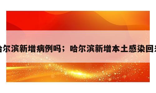 哈尔滨新增病例吗；哈尔滨新增本土感染回来