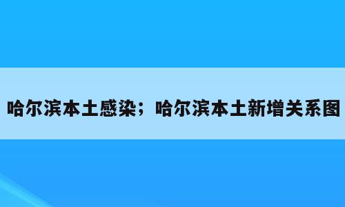 哈尔滨本土感染；哈尔滨本土新增关系图