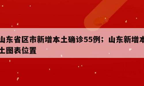 山东省区市新增本土确诊55例；山东新增本土图表位置