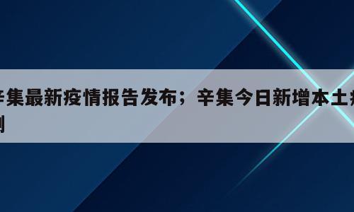 辛集最新疫情报告发布；辛集今日新增本土病例