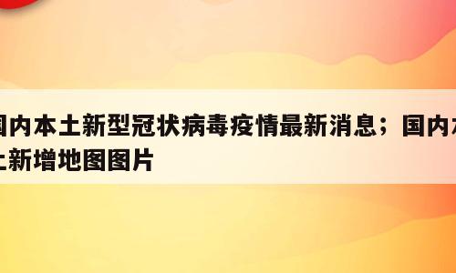 国内本土新型冠状病毒疫情最新消息；国内本土新增地图图片