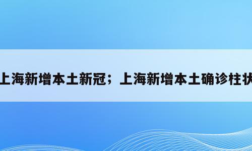 上海新增本土新冠；上海新增本土确诊柱状