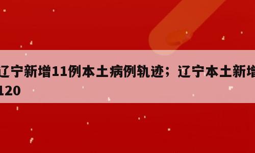 辽宁新增11例本土病例轨迹；辽宁本土新增120