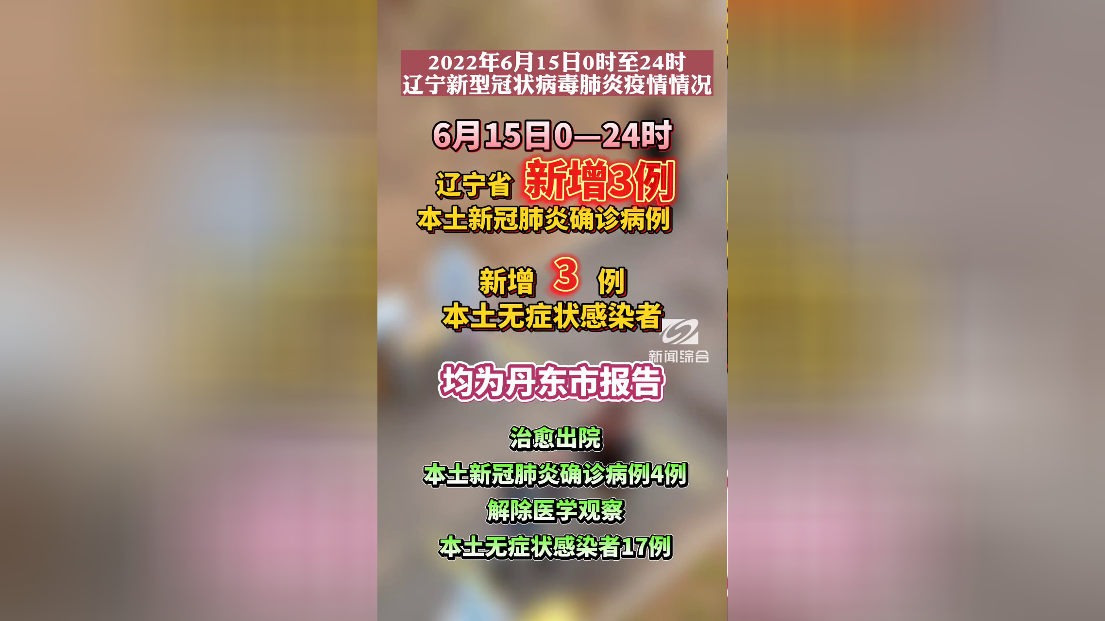 辽宁新增本土病例两例(辽宁新增2例本土确诊行程)
