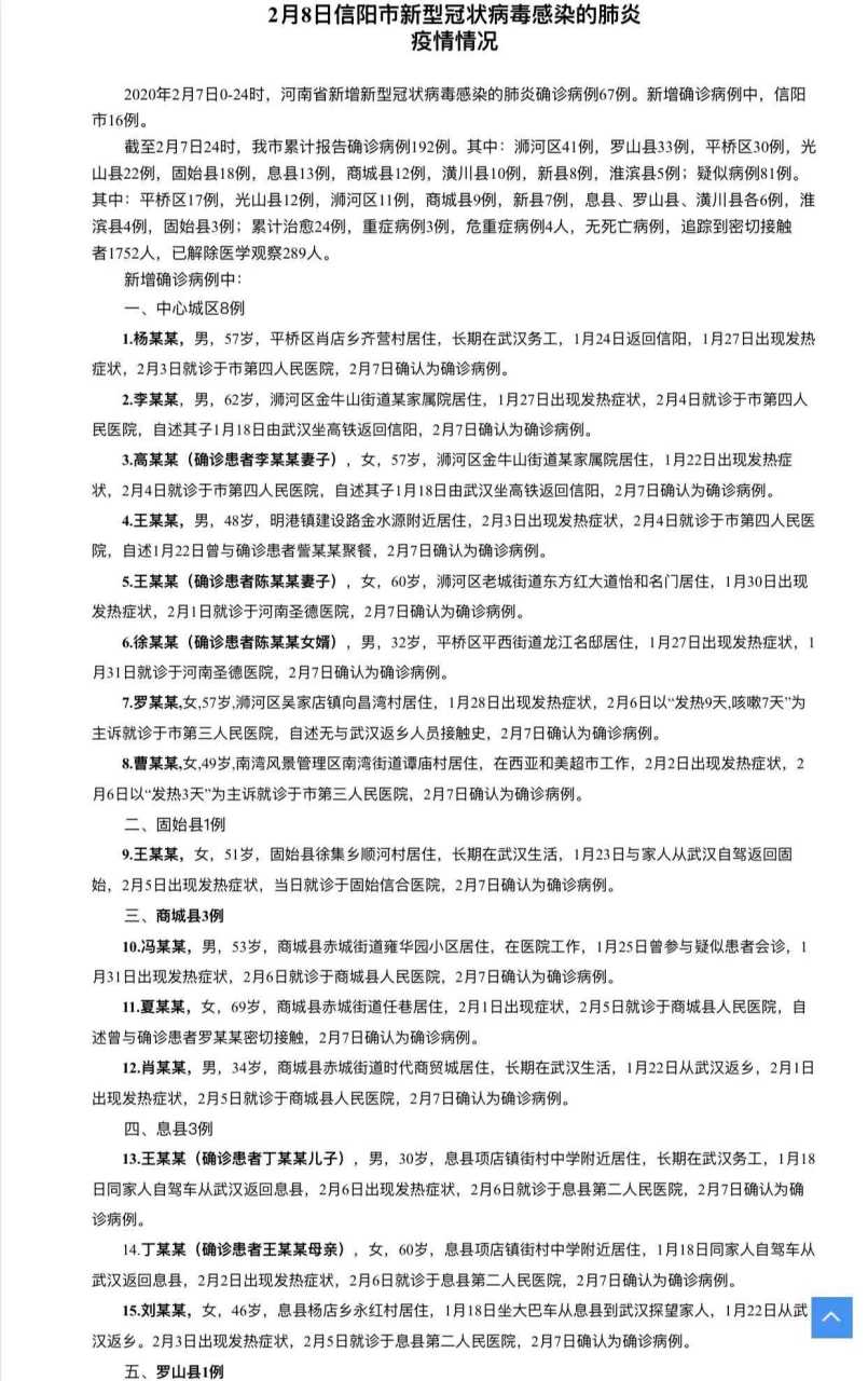 信阳市本土新增病例(信阳又有新病例)