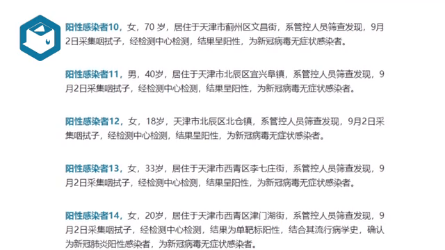 天津无新增本土确诊者(天津无新增病例)