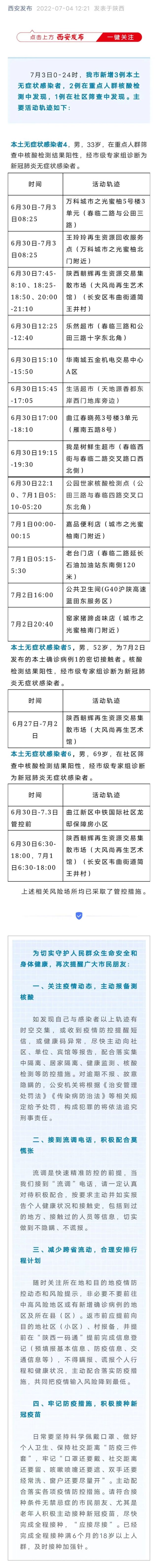 西安今天本土新增几例(西安今天有无新增确诊病例)