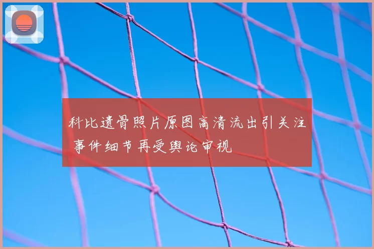 科比遗骨照片原图高清流出引关注 事件细节再受舆论审视
